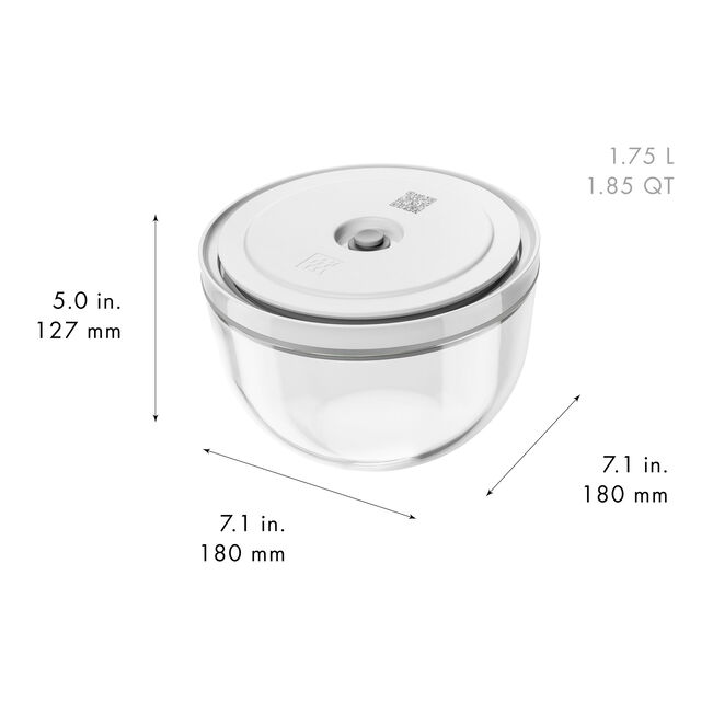 ZWILLING Fresh & Save BOWLS Set di ciotole sottovuoto S/M/L / 6-pz., vetro