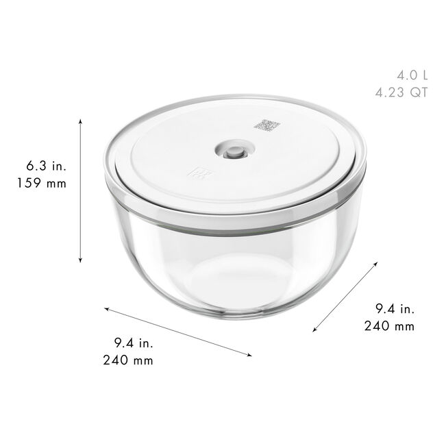 ZWILLING Fresh & Save BOWLS Set di ciotole sottovuoto S/M/L / 6-pz., vetro