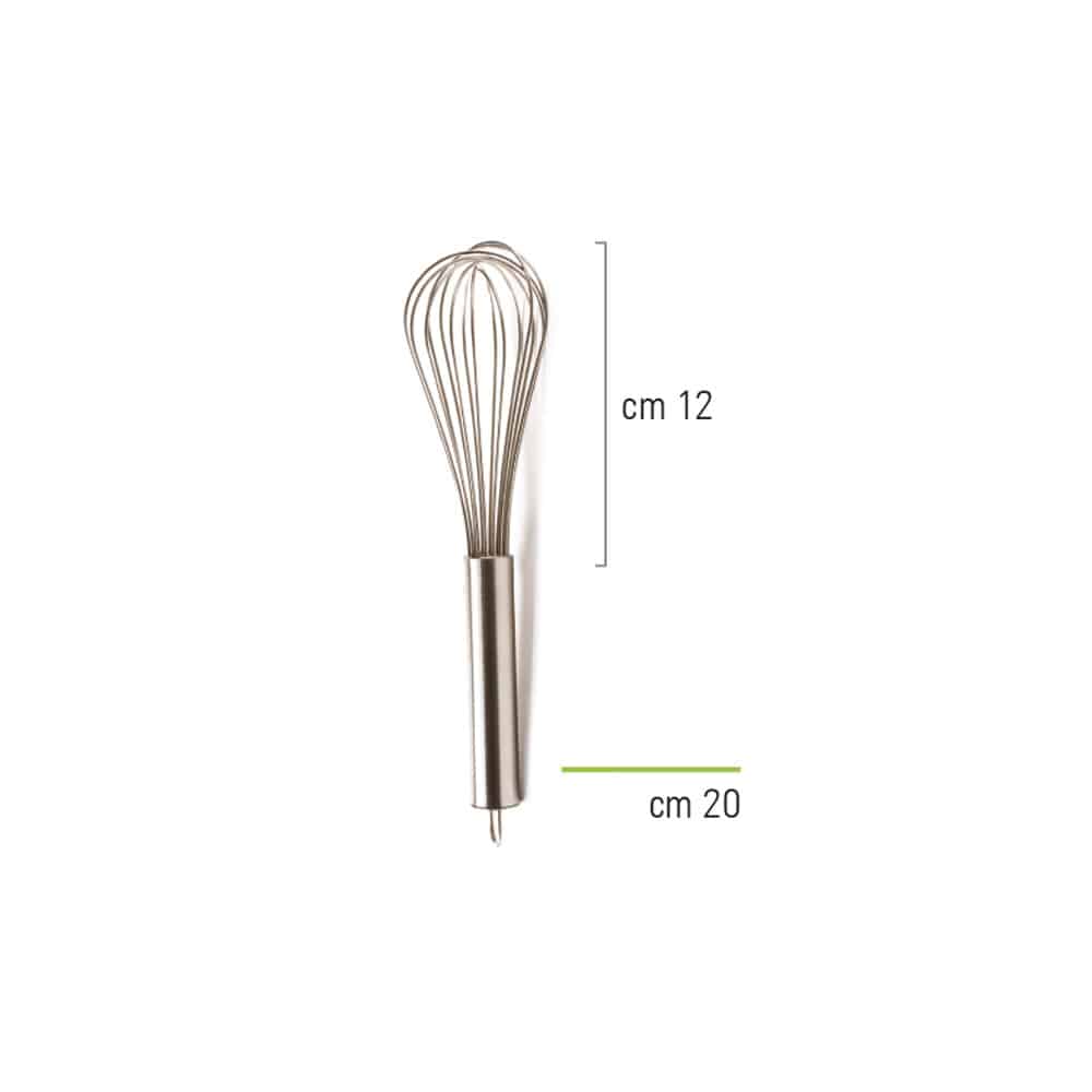 FRUSTA IN ACCIAIO INOX 20 CM