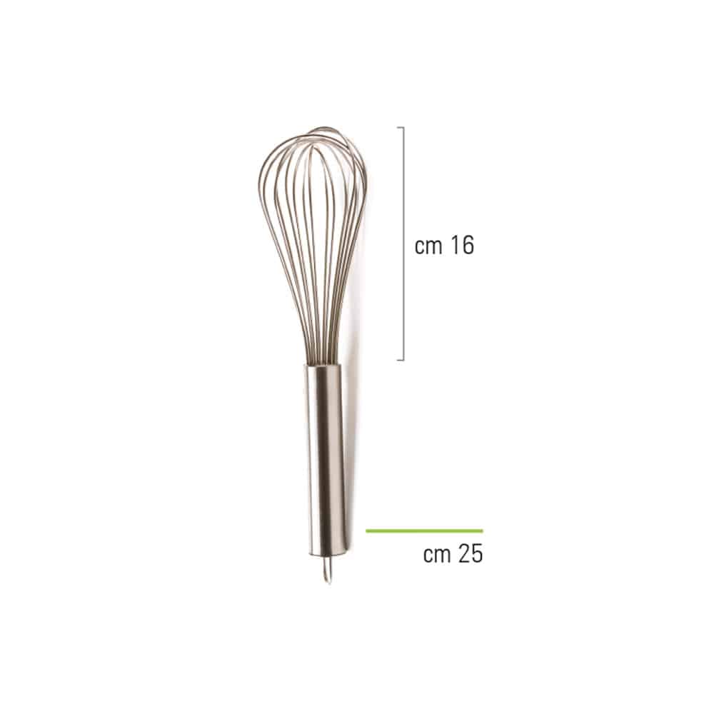 FRUSTA IN ACCIAIO INOX 25 CM