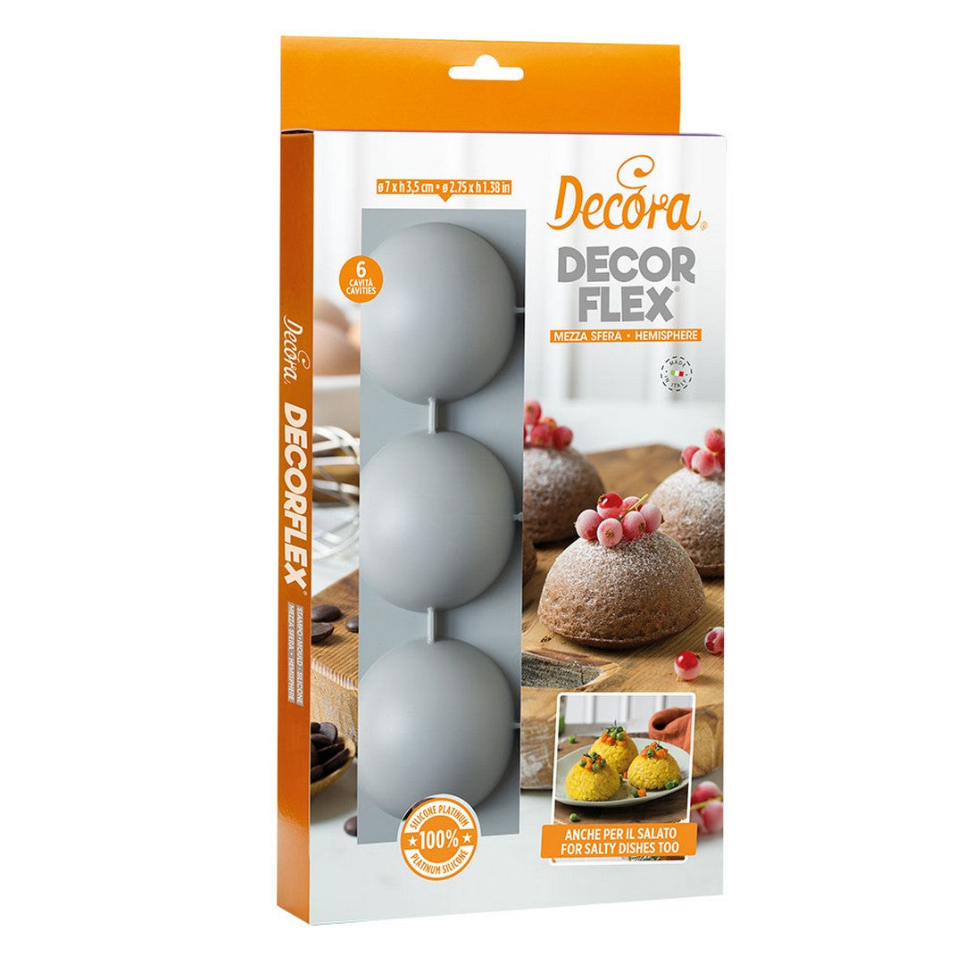 Decora Stampo in silicone Mezza Sfera 7 cm