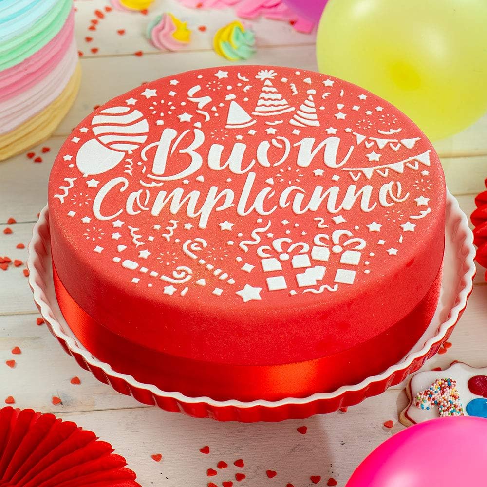 Decora Stencil buon compleanno