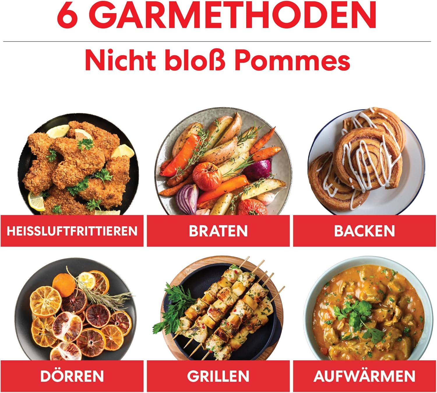 Instant Vortex Plus con ClearCook - Friggitrice ad aria calda-5,7 LT-6 in 1