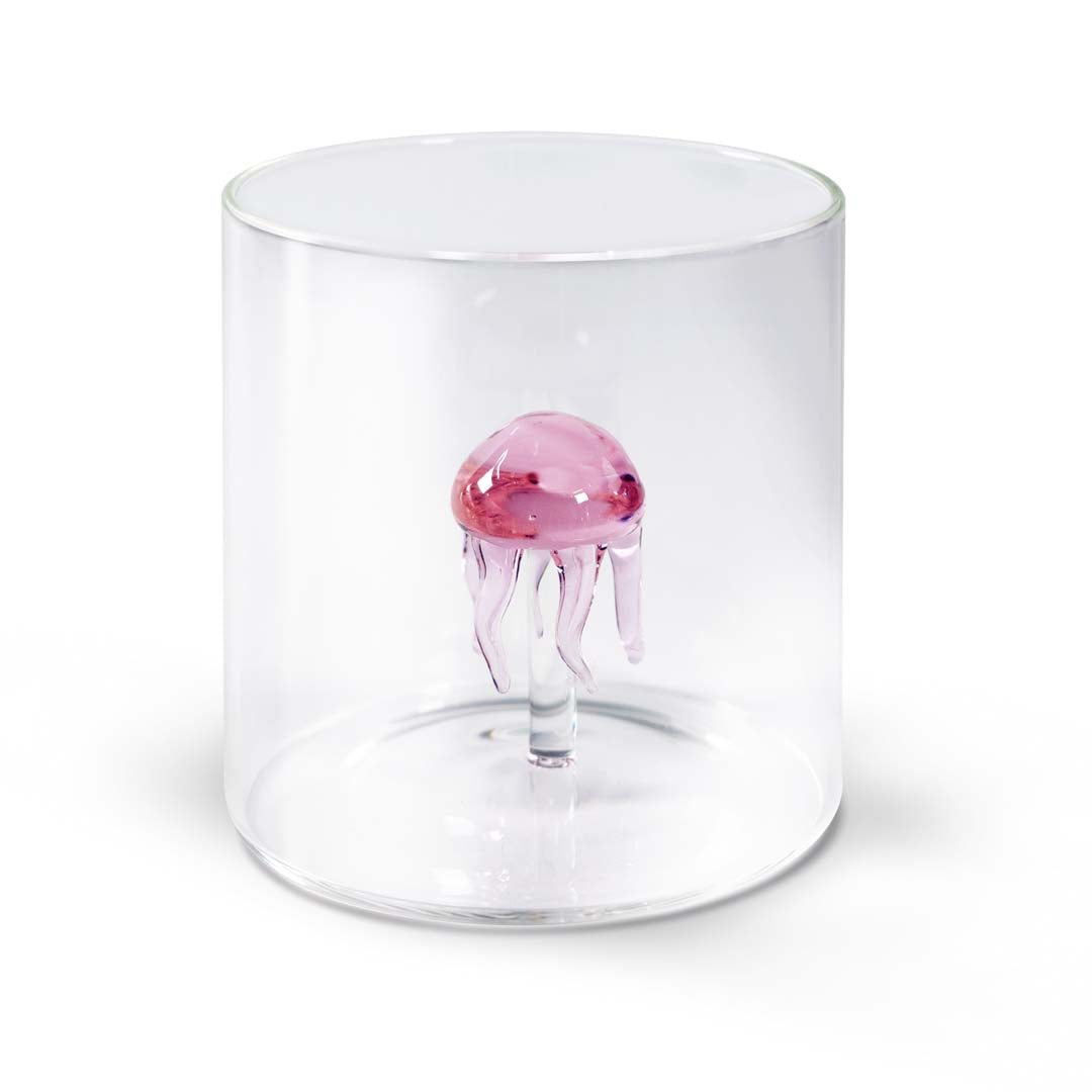 Bicchiere in vetro borosilicato - 250 ml / Decoro Medusa