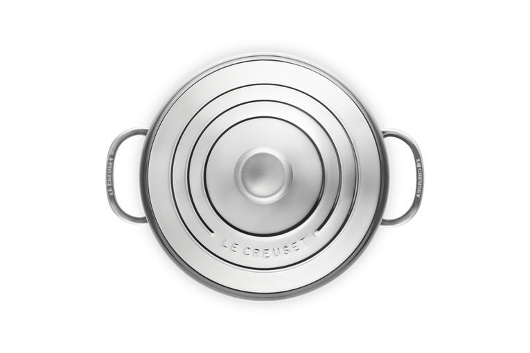 Pentola alta con coperchio in acciaio inox - 24 cm, 5.3L