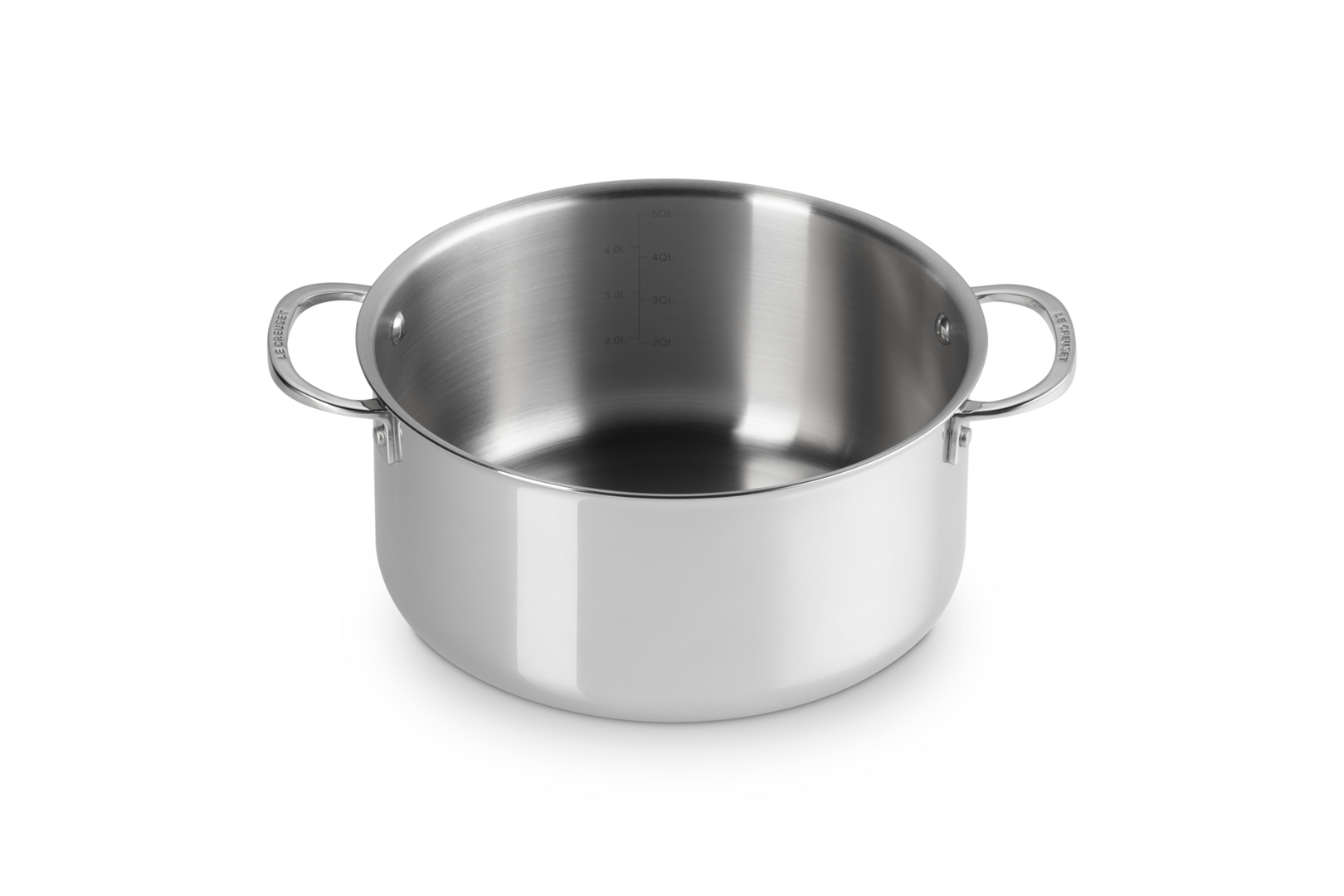 Pentola alta con coperchio in acciaio inox - 24 cm, 5.3L