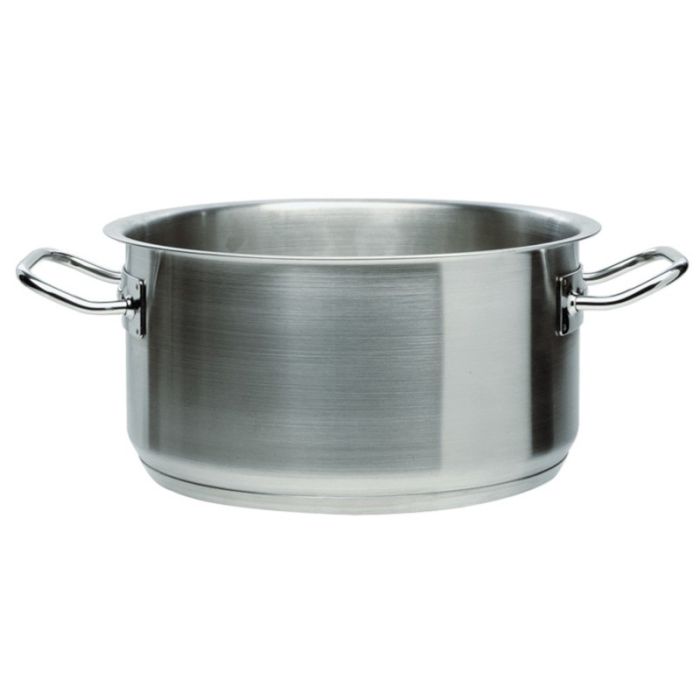 Casseruola media per induzione con 2 maniglie in acciaio inox 18/10 - 32 cm