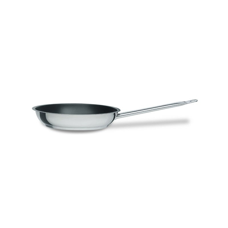 Padella per induzione1 manico rivestimento antiaderente acciaio inox 24 cm