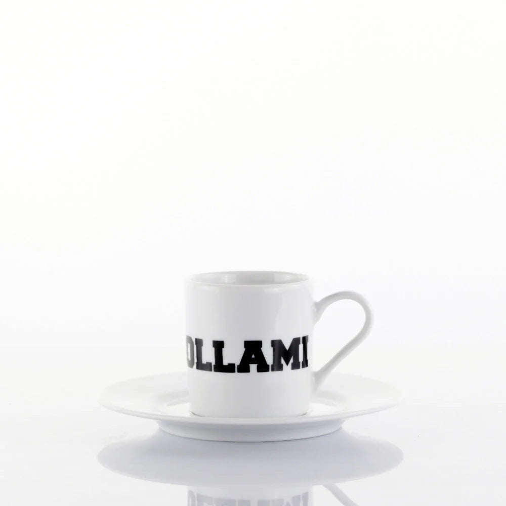 Tazza Caffè con piattino - " Mollami "