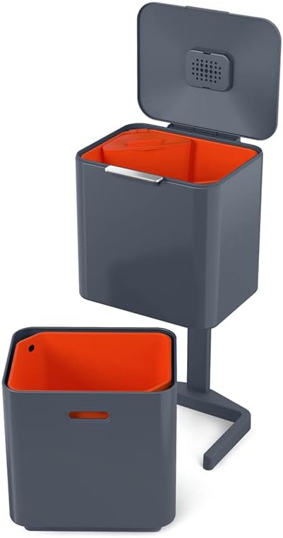 Totem Max, pattumiera da cucina 60l / Grafite