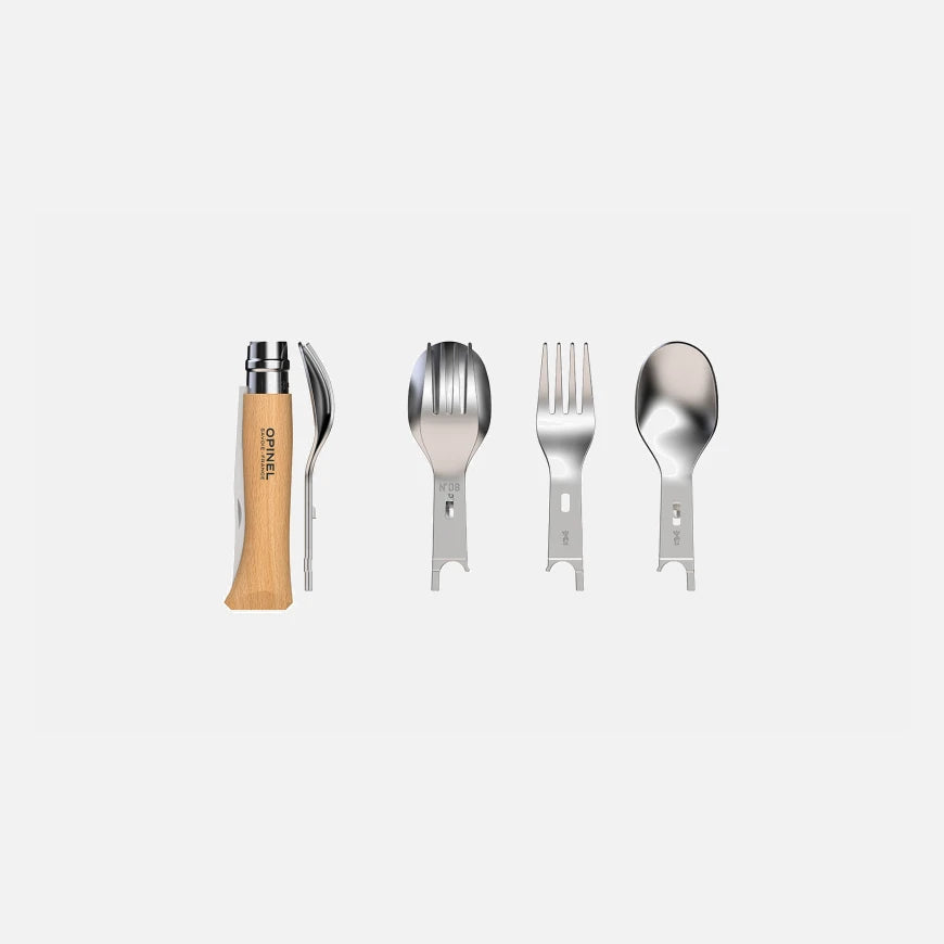Set Completo Picnic - Coltello Tascabile + Tovaglietta + Forchetta/Cucchiaio