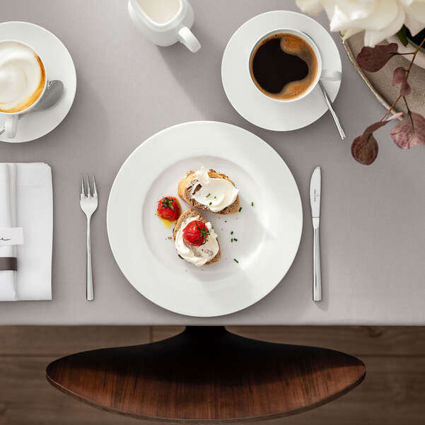 Royal Piatto da dessert/ colazione  bianco -24,5 cm - porcellana bone china