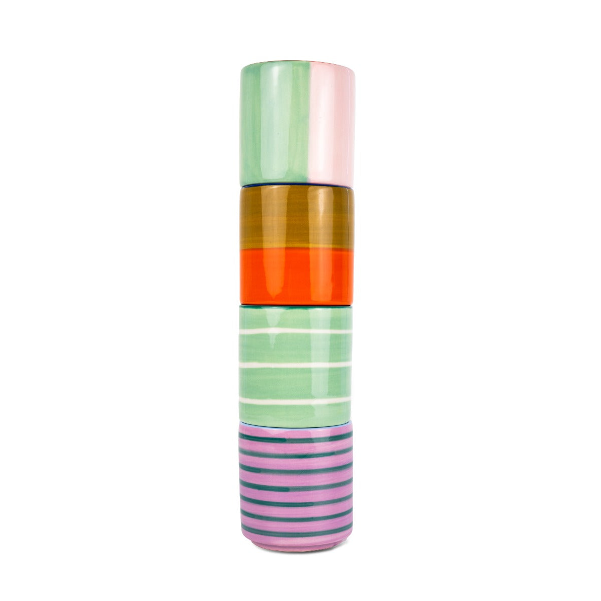 Set 4 bicchierini caffè - stoneware / 200ml Multicolor