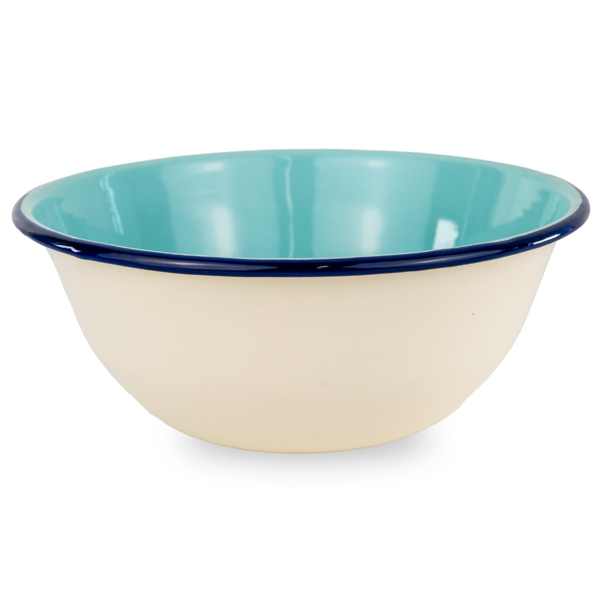 Insalatiera in latta smaltata - 24cm / 2L Azzurro