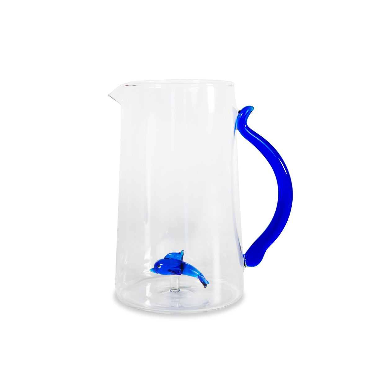 Caraffa in vetro borosilicato - 1,2L / Decoro Delfino