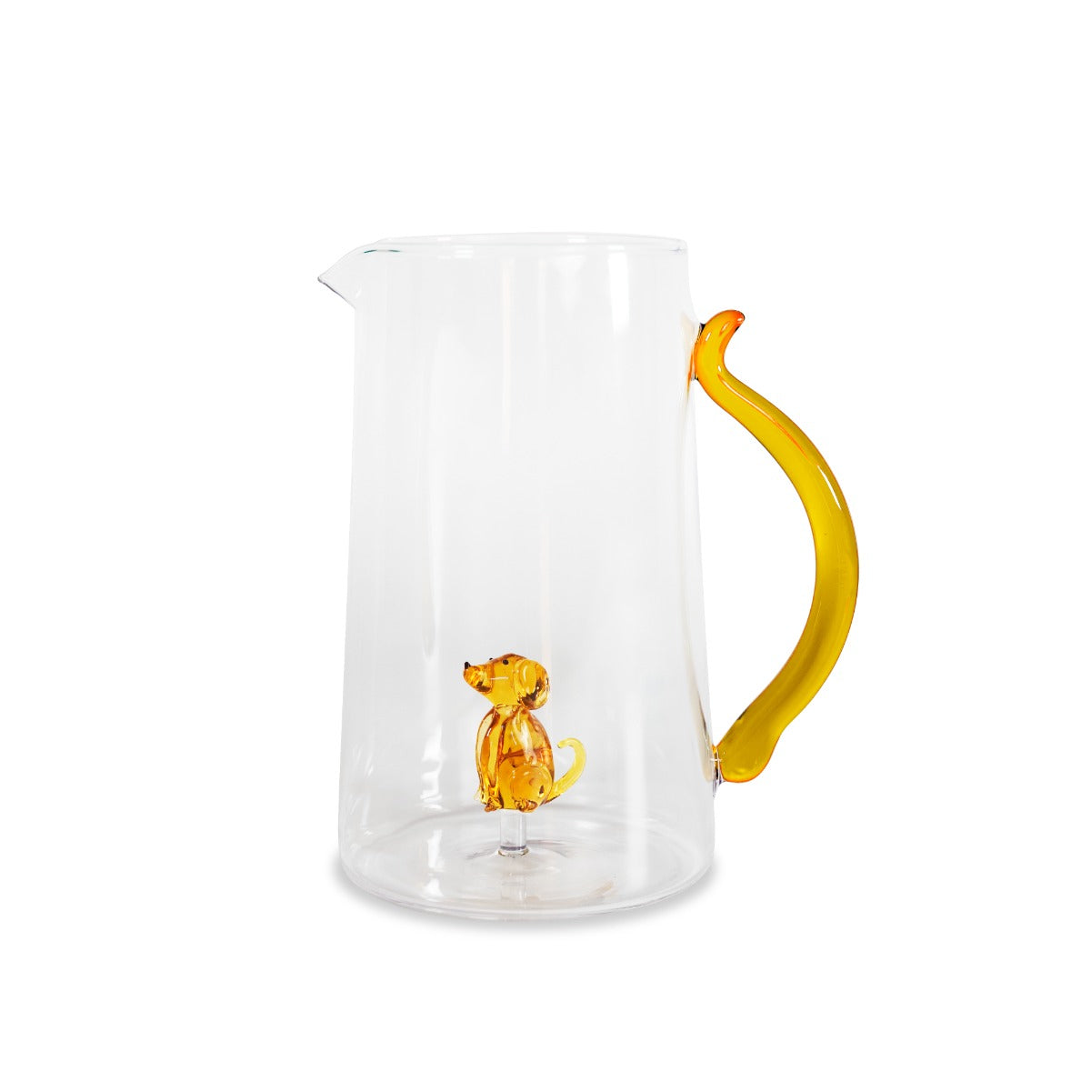 Caraffa in vetro borosilicato - 1,5L / Decoro Cane