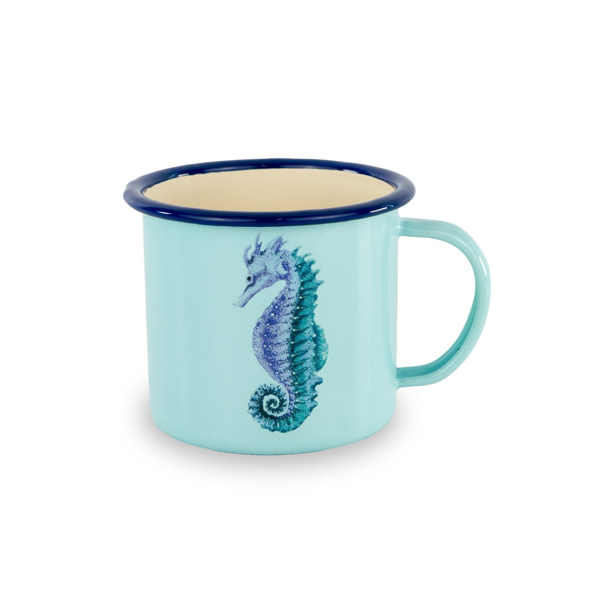 Mug in latta smaltata - Capacità 350ml / Azzurro