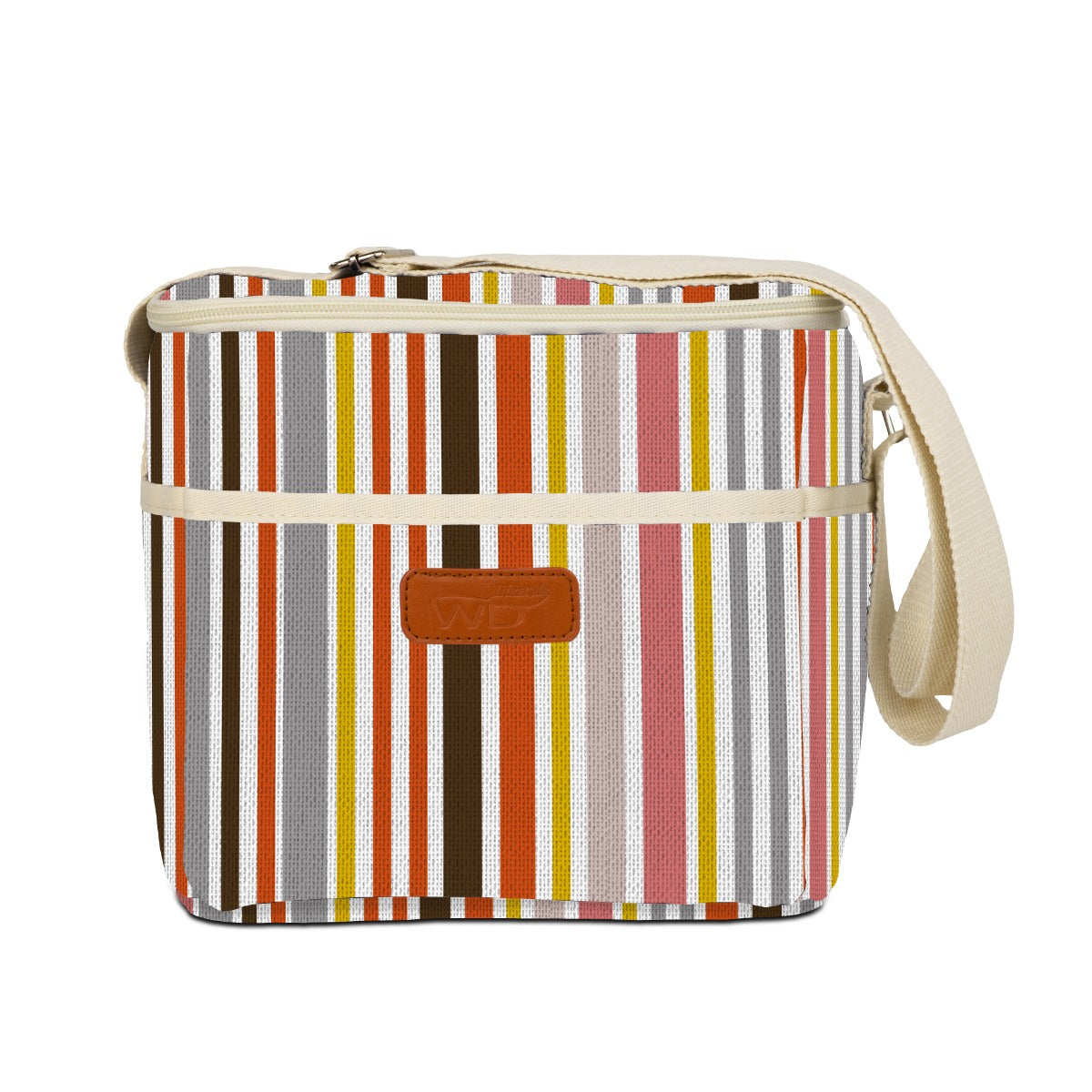 Borsa termica a righe - 8L  / Multicolor