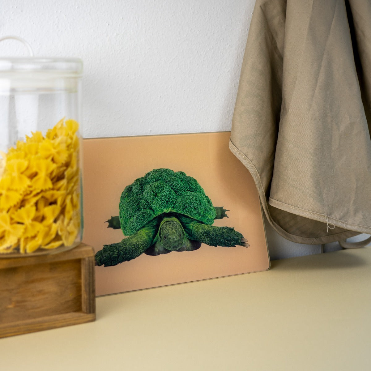 Tagliere in vetro - 30x20cm / Decoro Cavolfiore
