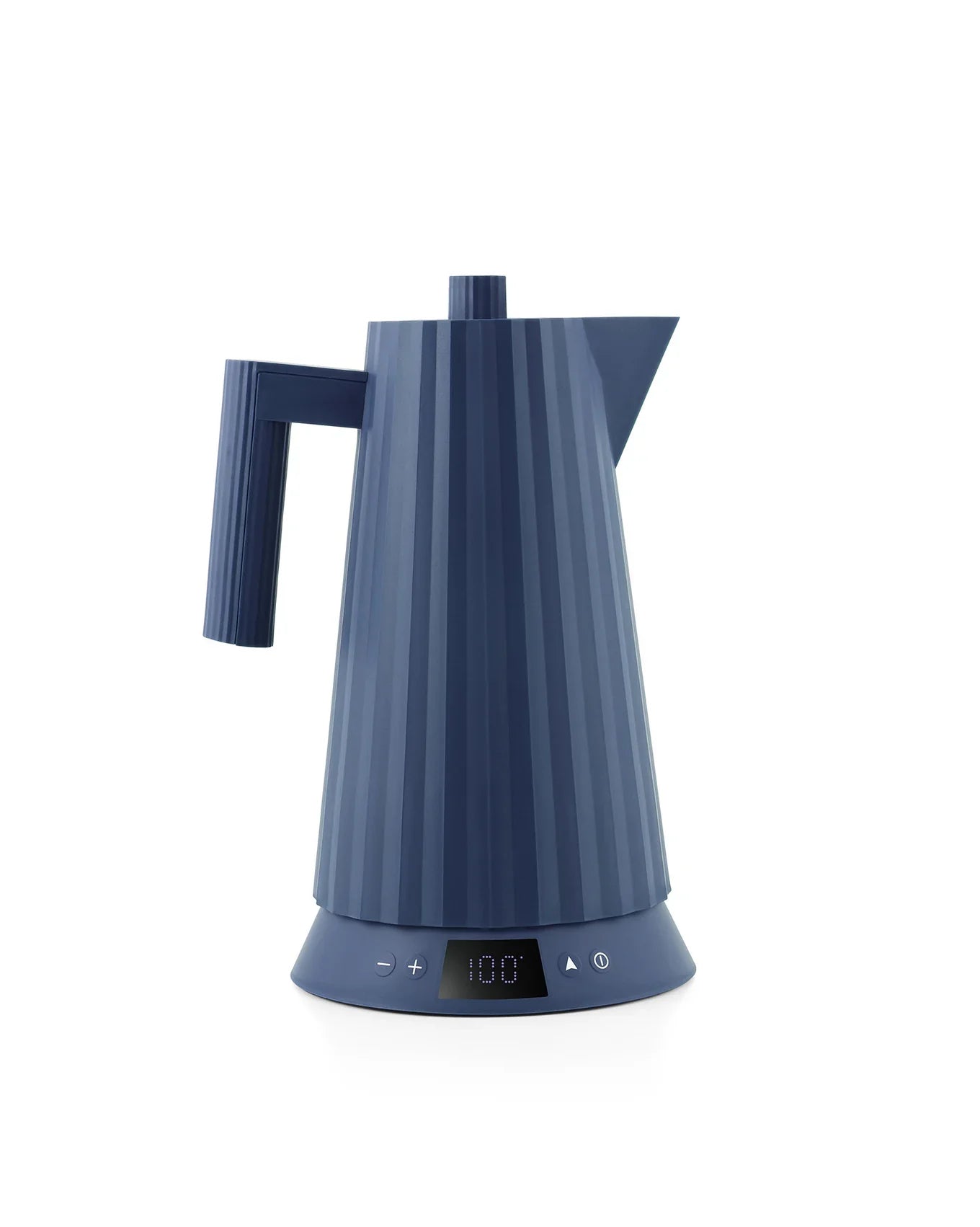 Alessi - Plissè bollitore elettrico spina europea colore blu
