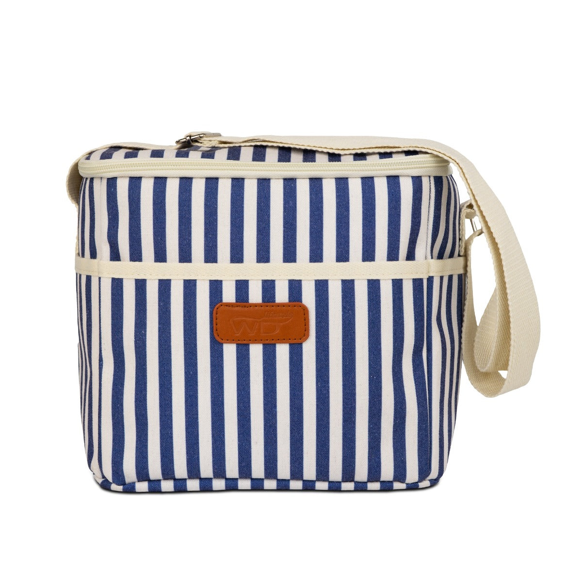 Borsa termica a righe - 8L  / Blu