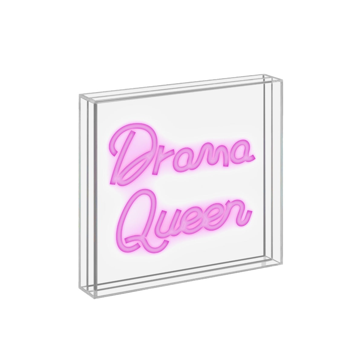 Insegna Neon con scritta - 18x18cm / Decoro Drama Queen