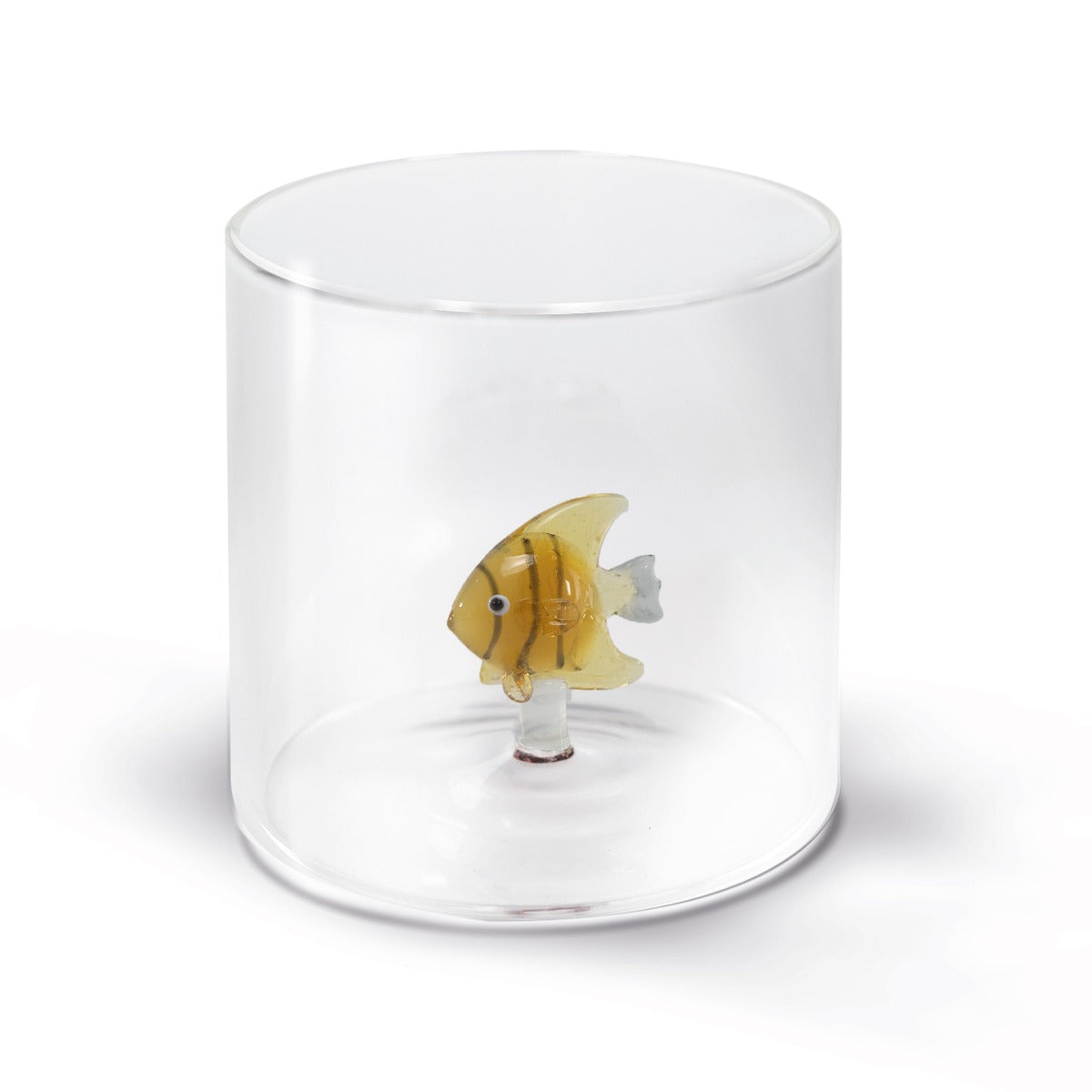 Bicchiere in vetro borosilicato - 250 ml / Decoro Pesce Oro