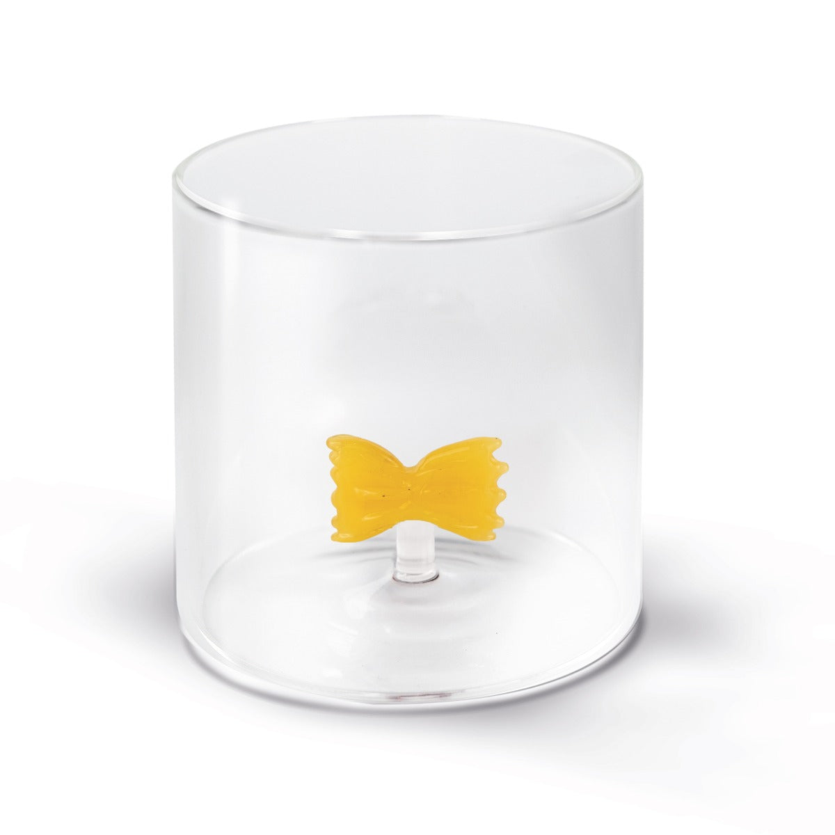 Bicchiere in vetro borosilicato - 250 ml / Decoro Pasta Farfalla