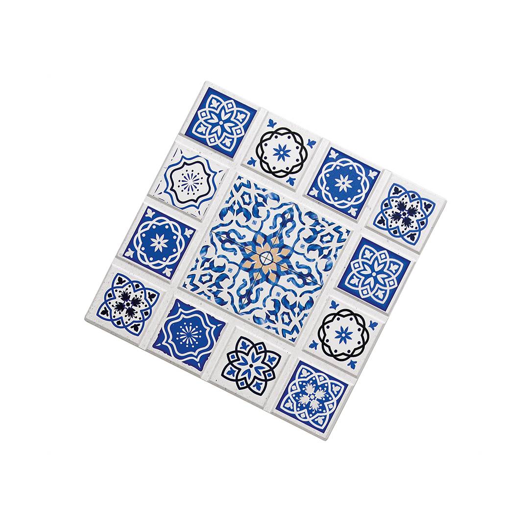 Piastrella Sottopentola in Ceramica & Sughero  Agadir Croce / Piccola