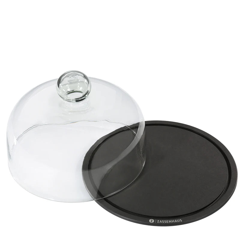 Set 2 Pezzi Campana con Piatto per formaggio tonda "Comfort Plus"