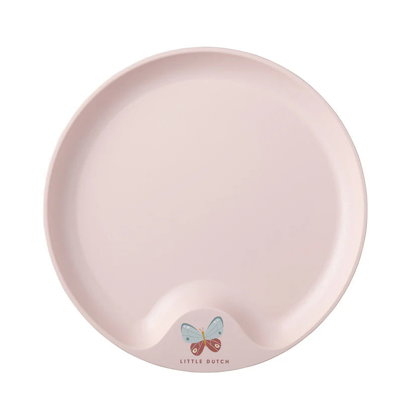 Piatto piano per bambini "Mio - Flowers & Butterflies"