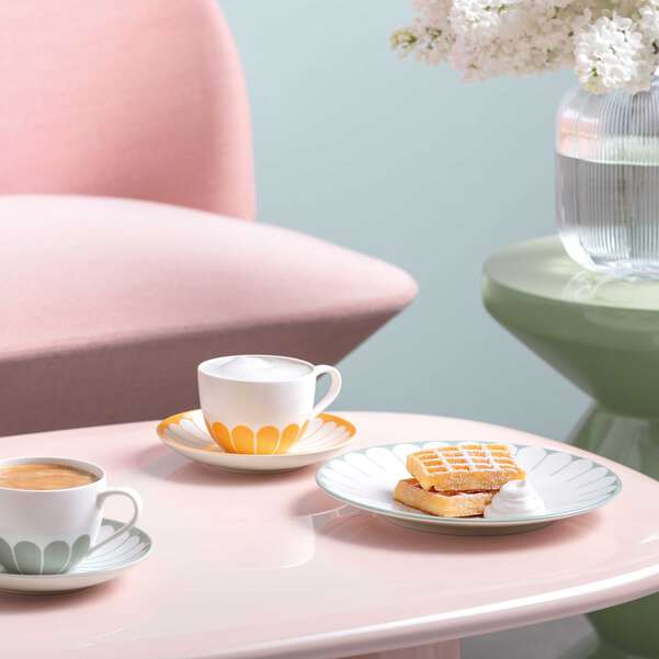 "Fleur" Piatto da dessert - colazione /Verde