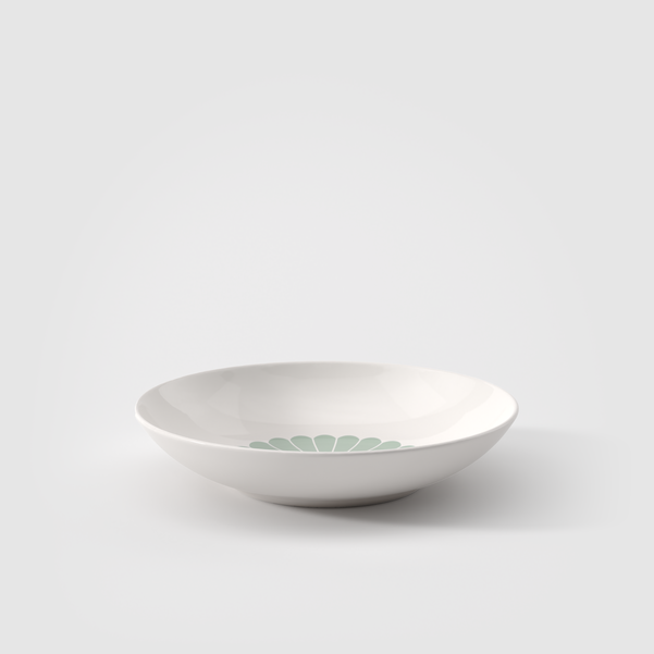 "Fleur" Piatto Fondo / Verde