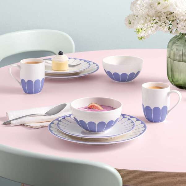 "Fleur" Piatto da dessert - Colazione / Bleu