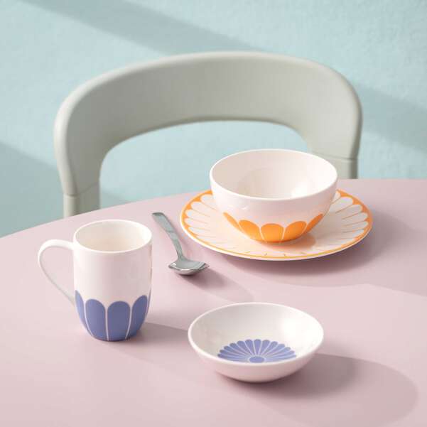 "Fleur" Tazza con manico / Bleu