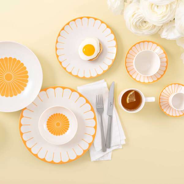 "Fleur" Piattino per tazzina da caffè / Soleil