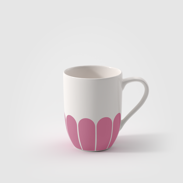 "Fleur" Tazza con manico / Cassis