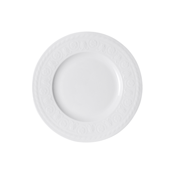 Cellini Piatto da dessert/ colazione in porcellana di colore bianco - 22 cm