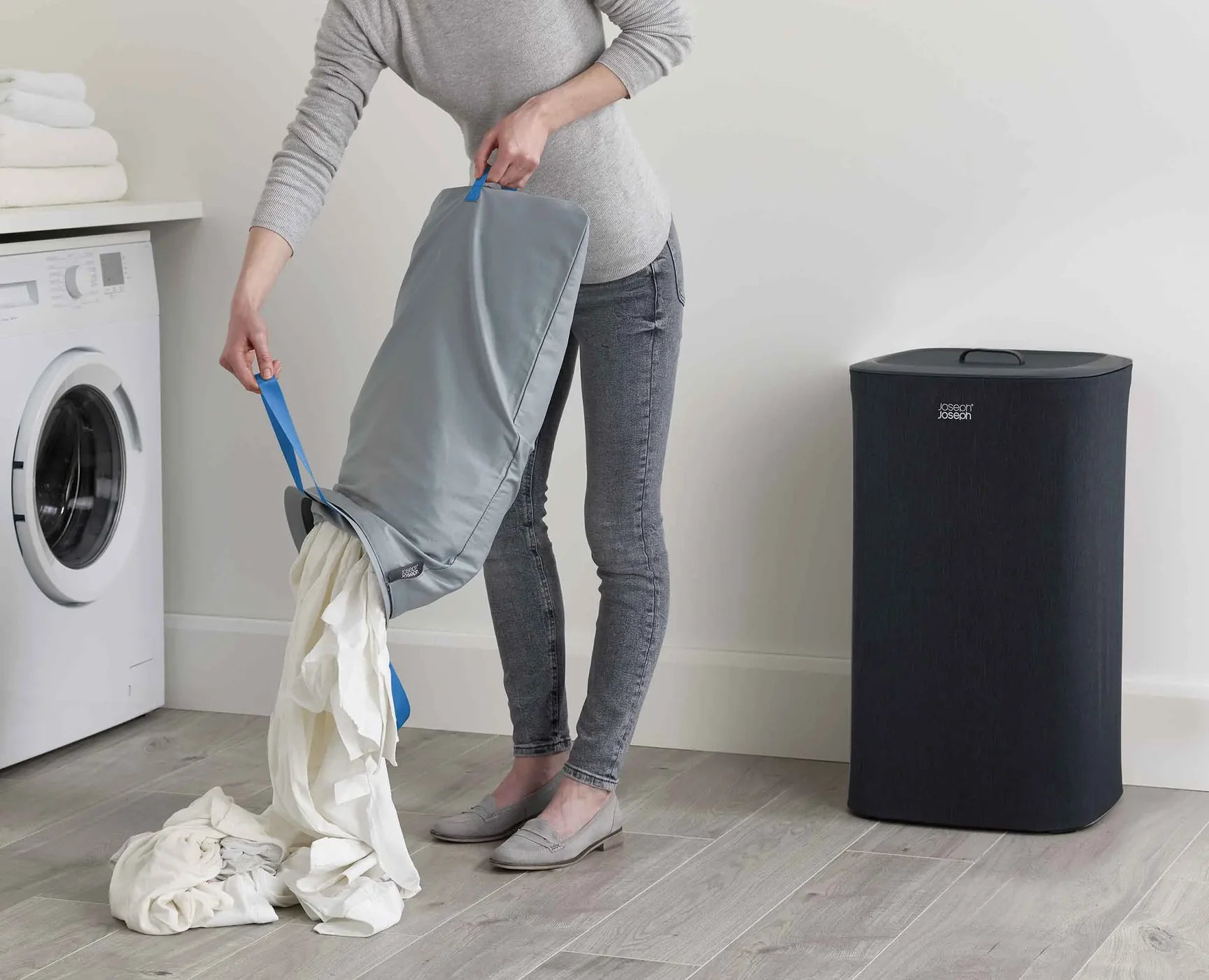 Tota 60L Cesto nero per la separazione del bucato