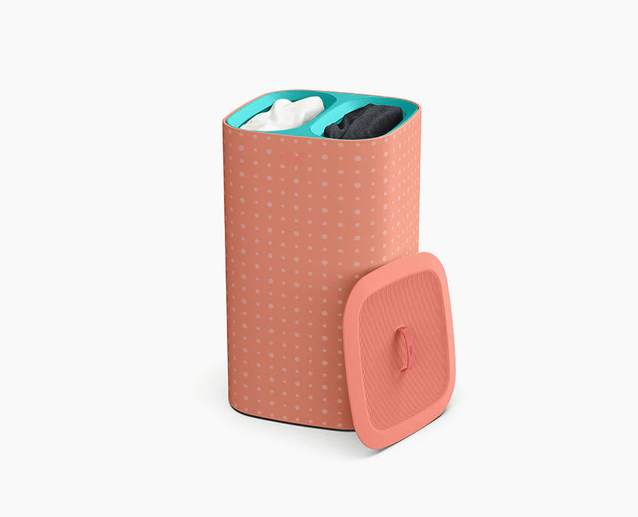 Tota Pop 60L Cesto separatore per bucato color corallo