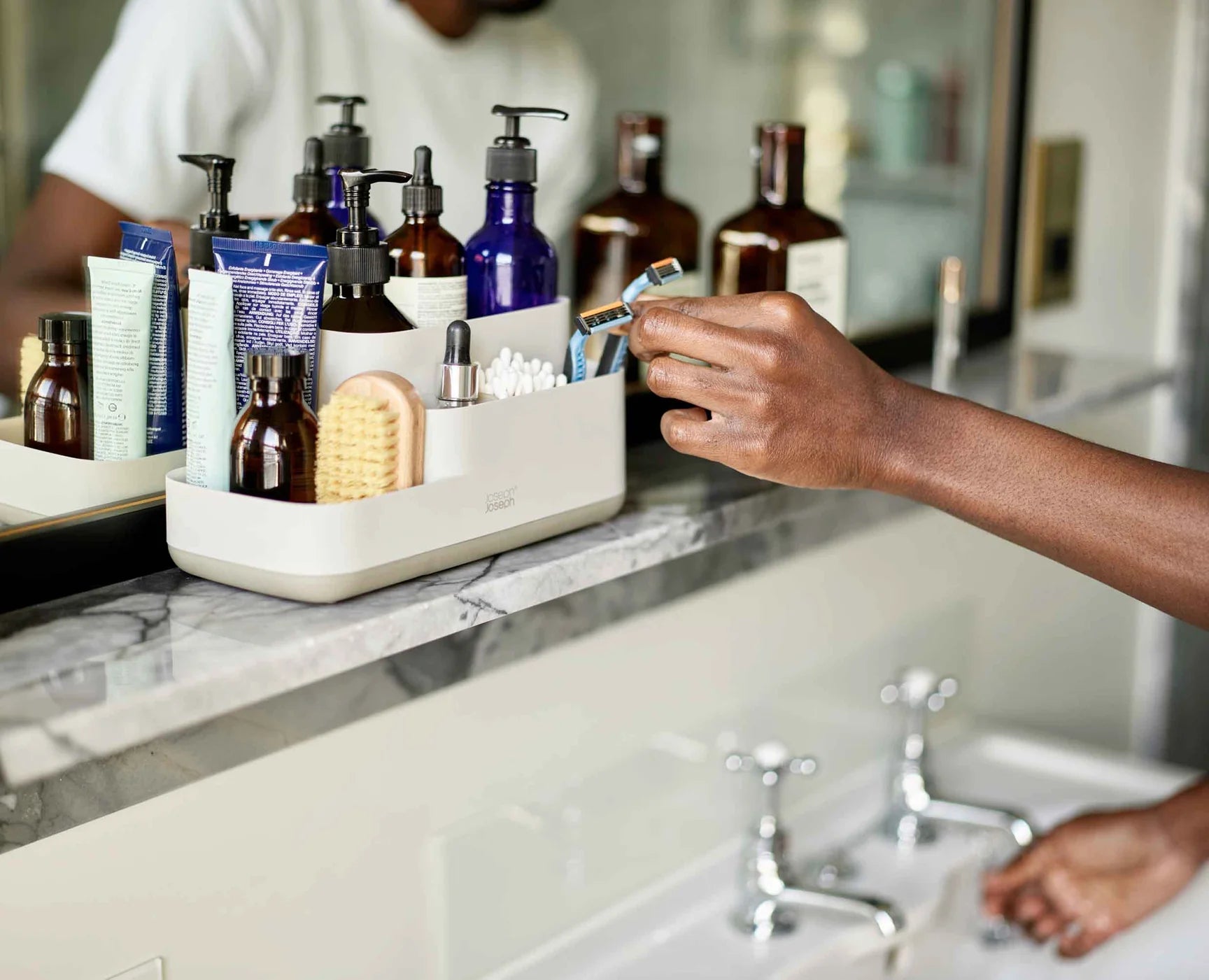 EasyStore™ Contenitore per il bagno color ecru