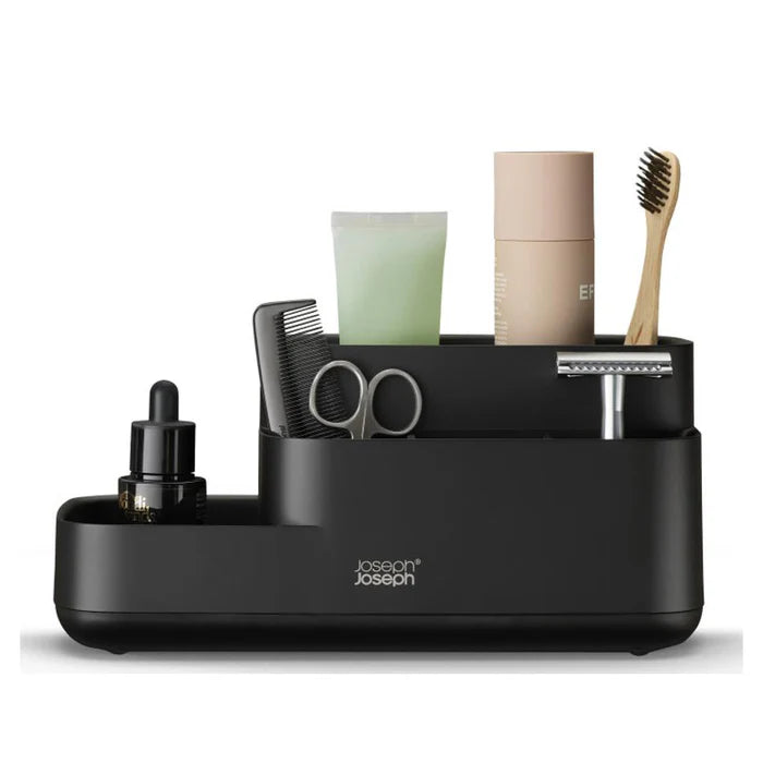 EasyStore™ Portaoggetti da bagno nero opaco