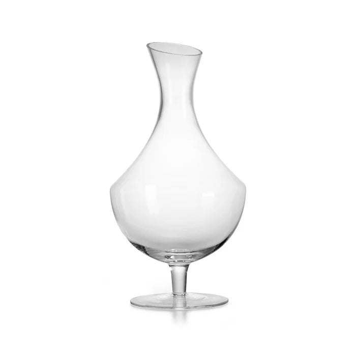 "Sangiovese" decanter tagliato a freddo in obliquo con piede - 1,6 l