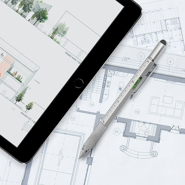 Penna multifunzione The Architect - color silver