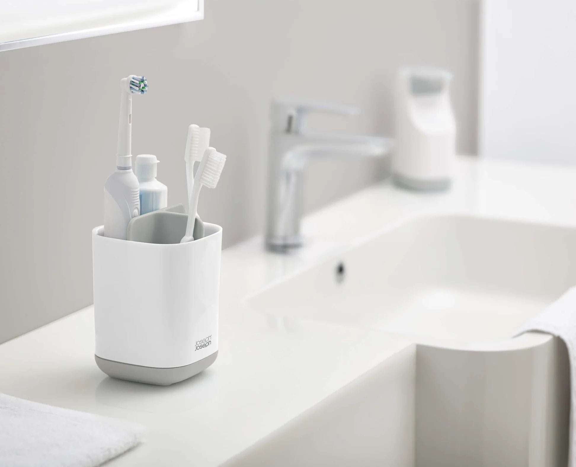 EasyStore™ Porta spazzolino grigio chiaro