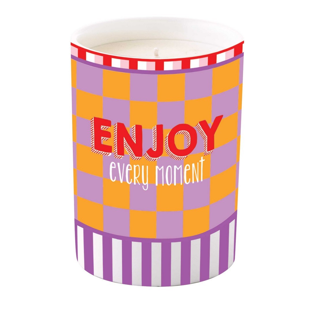 Easy Life Candela profumata in barattolo di porcellana Twist & Match Red