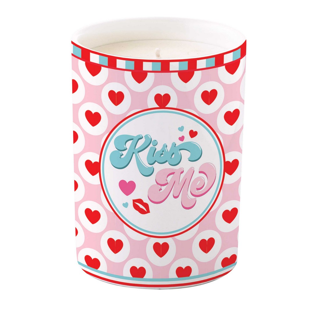 Easy Life Candela profumata in barattolo di porcellana Twist & Match Red