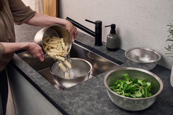 Set di Scolapasta, 3-PZ. 18/10 Acciaio inox