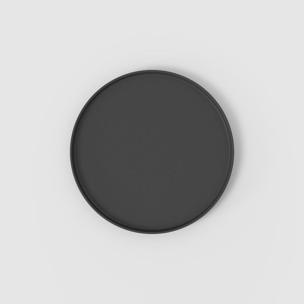 La Boule Piatto piano  nero, Ø23,8 cm, Premium Porcelain