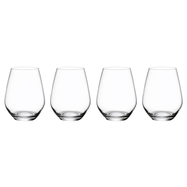 Ovid - set 4 bicchieri da acqua  trasparente, 200 ml, cristallo